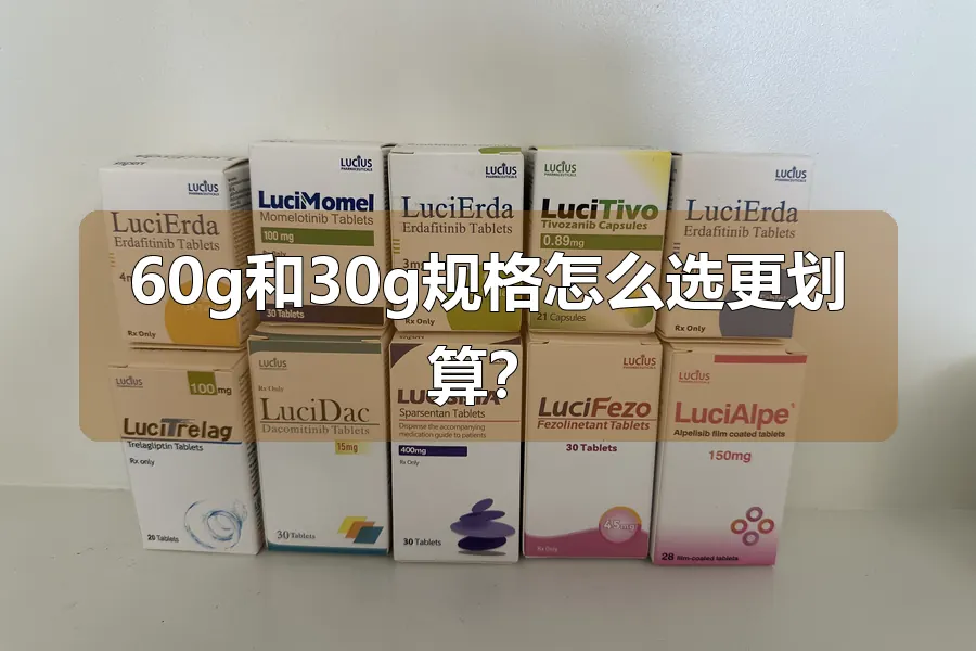60g和30g规格怎么选更划算？